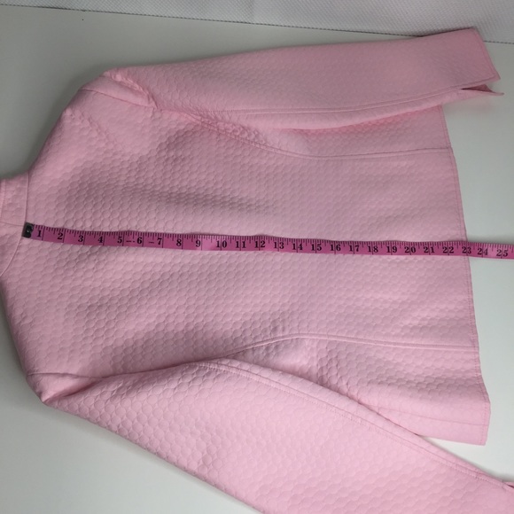 LOUBENS Quilted Lined Open Front Blazer Size 8 - Picture 4 of 8